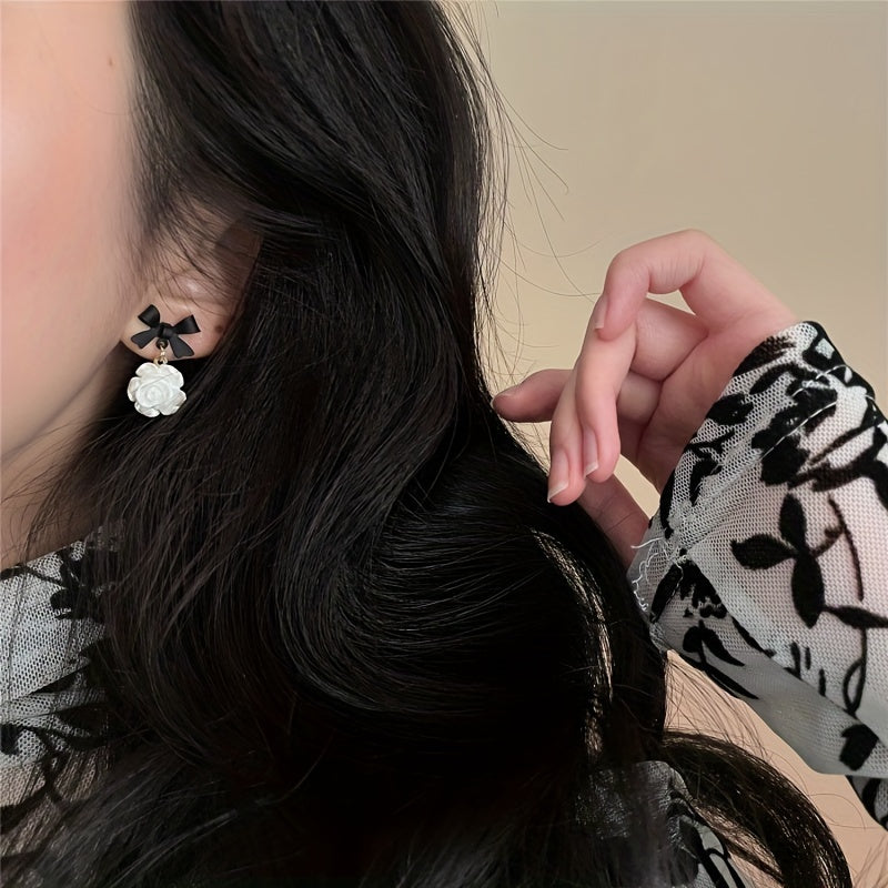 Camellia Bow Earrings