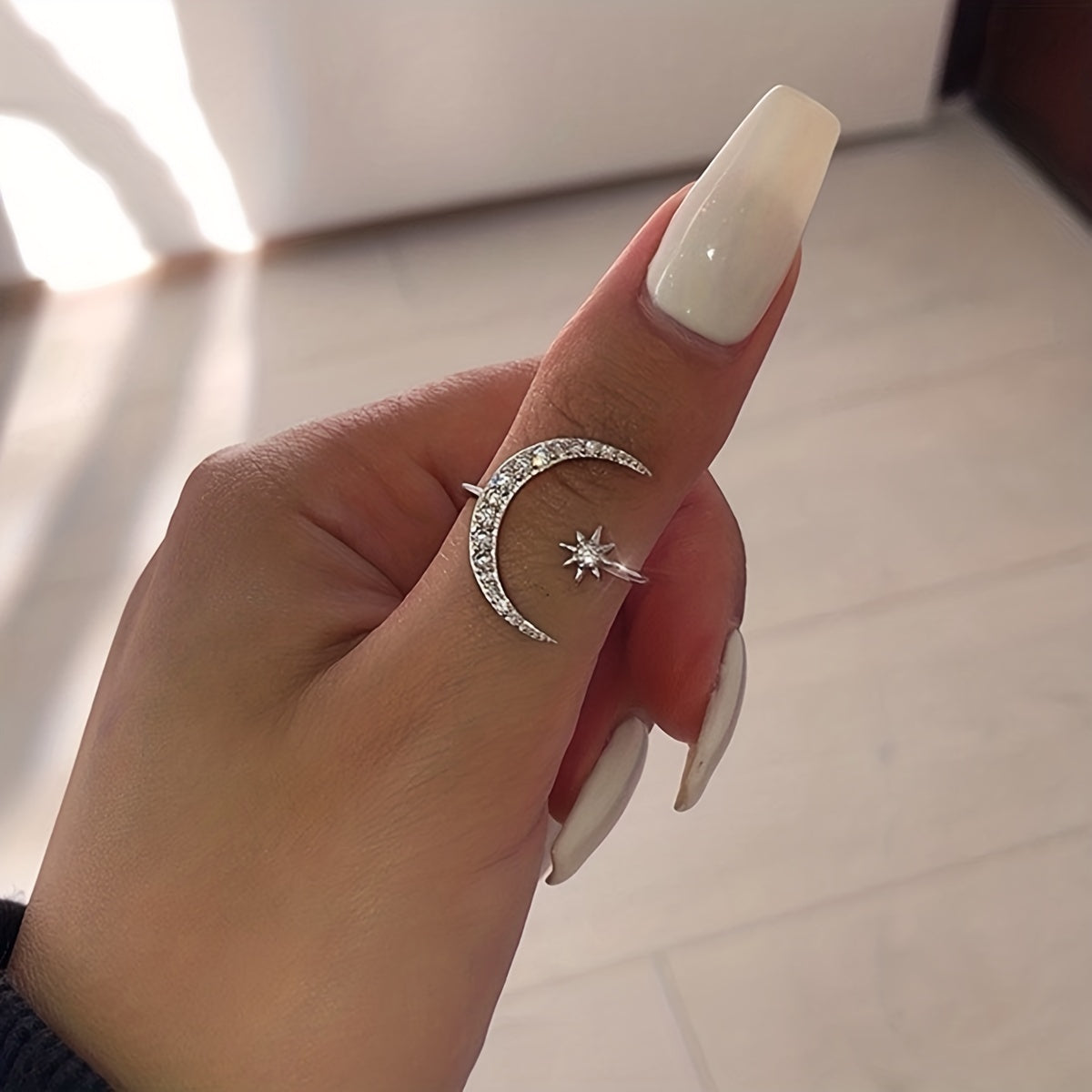 Moon And Sun Design Ring