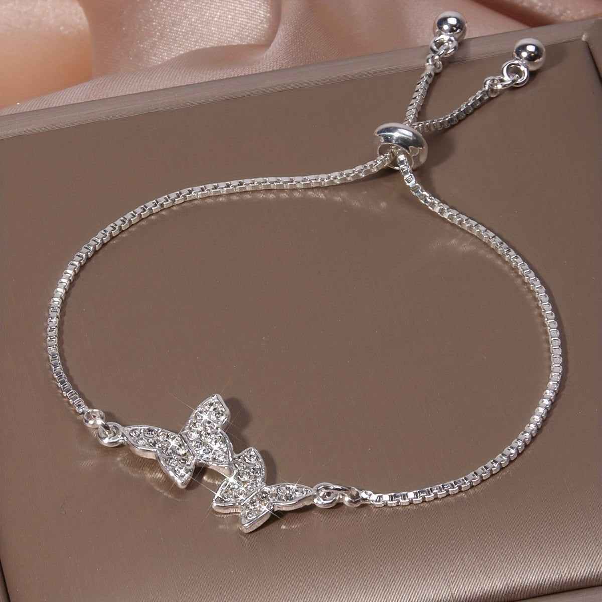 Double Butterfly Chain Bracelet