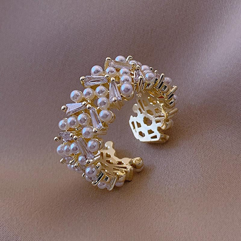 Pearl Crystal Ring
