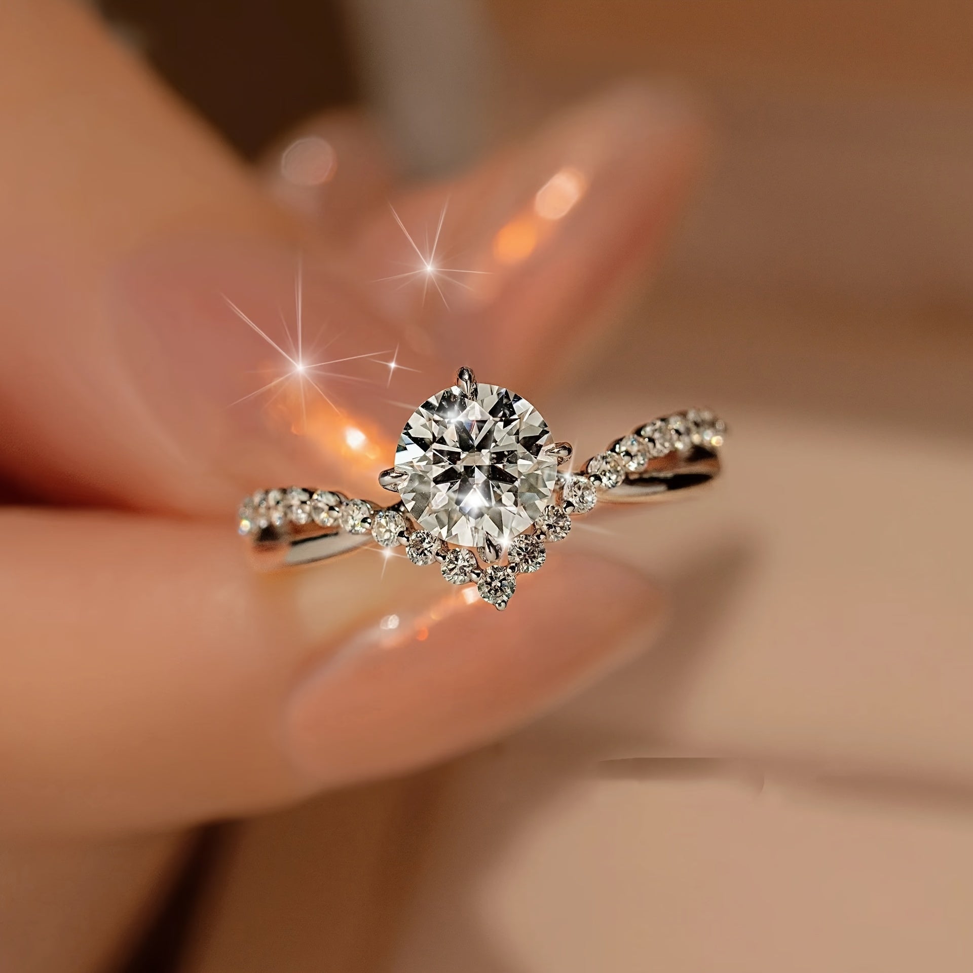Crown Zirconia Ring