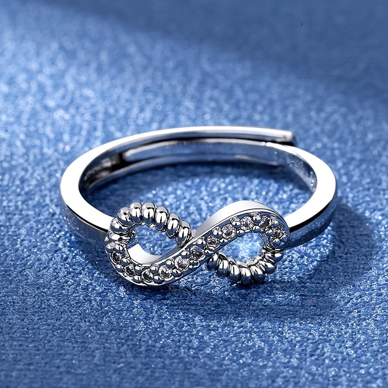 Adjustable Ring Infinity Shaped Ring