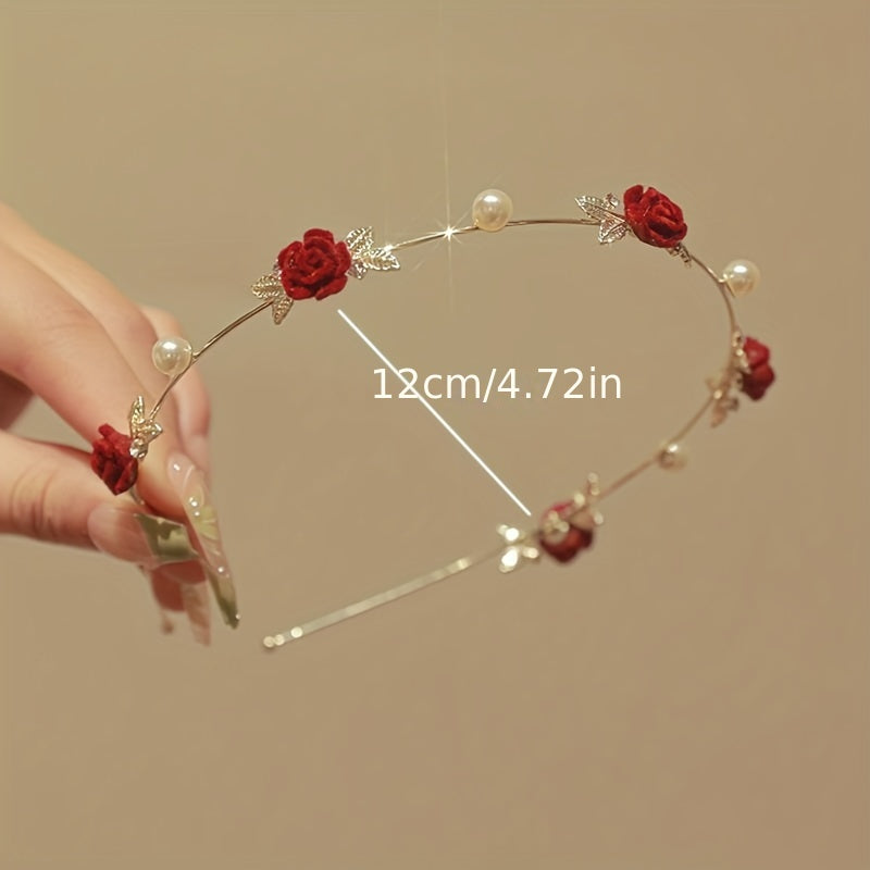 Rose Flower Headband