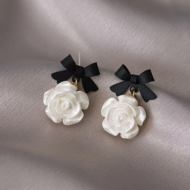 Camellia Bow Earrings