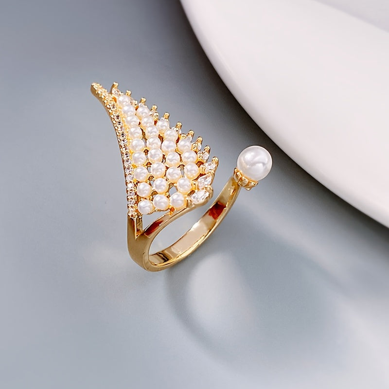 Pearl Wing Ring