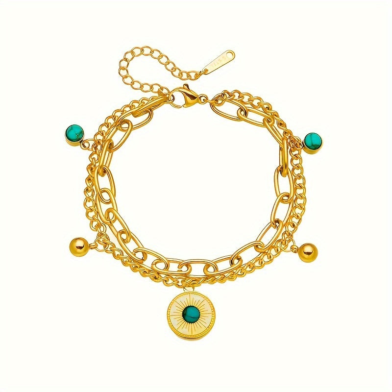 Multi-Layer Gold-Plated Bracelet