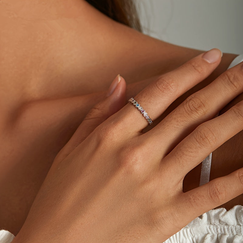 Zirconia Heart Ring