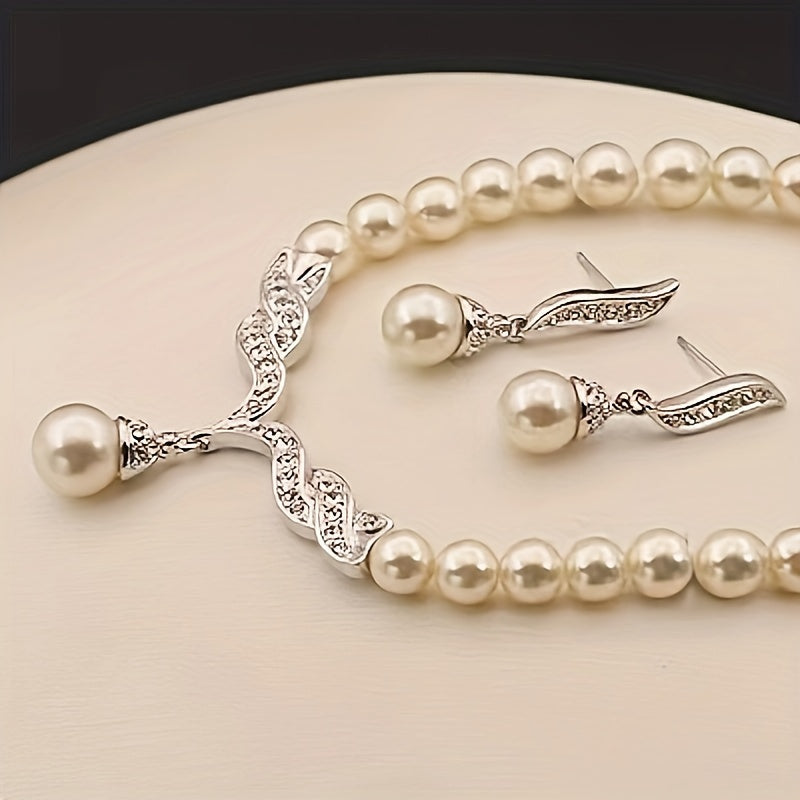 Earrings Plus Necklace Elegant Jewelry Set