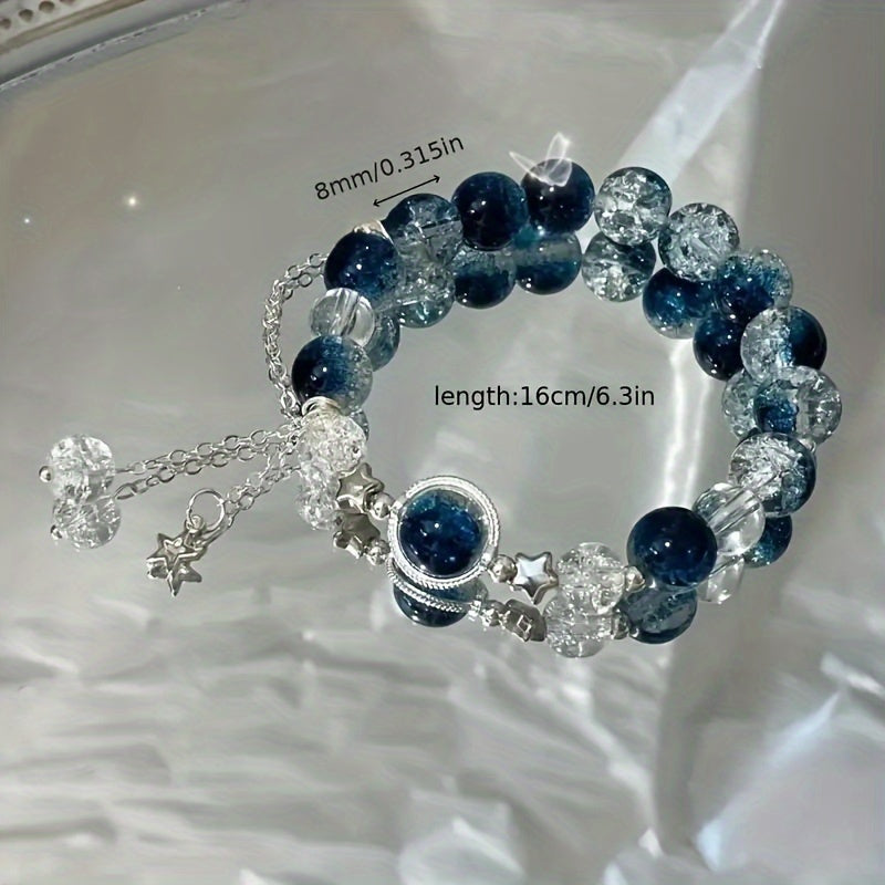 Star Charm Blue Bracelet