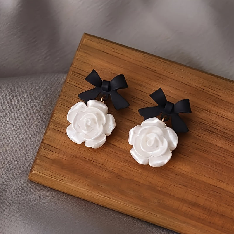 Camellia Bow Earrings