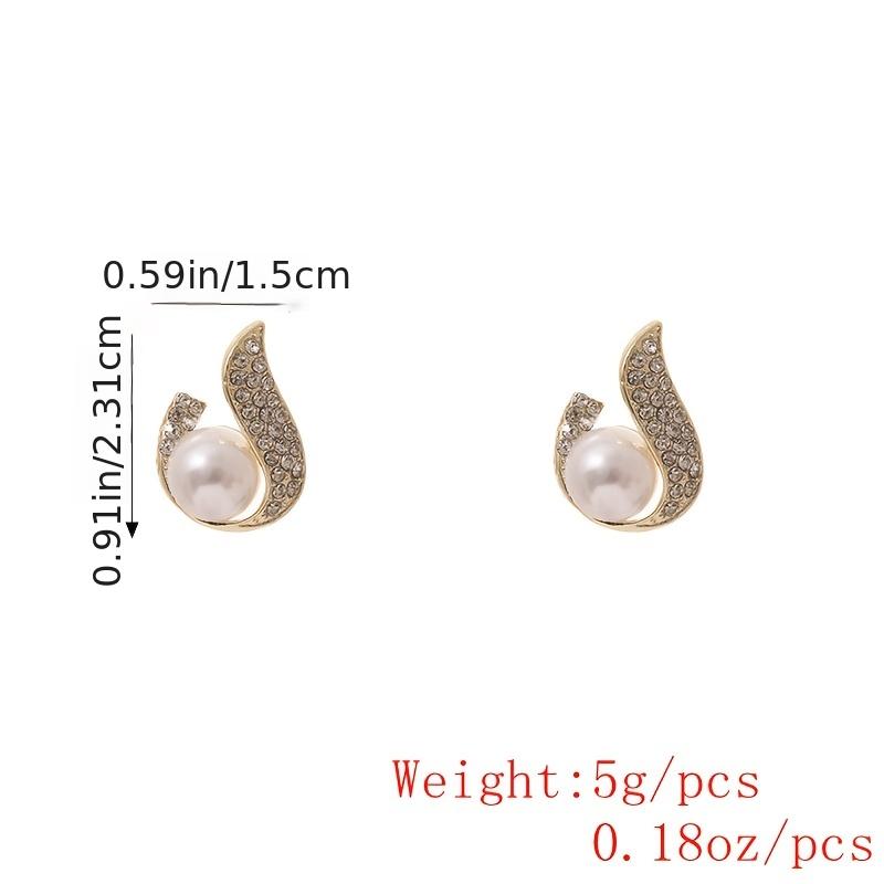 Waterdrop Shape Faux Pearl Earrings