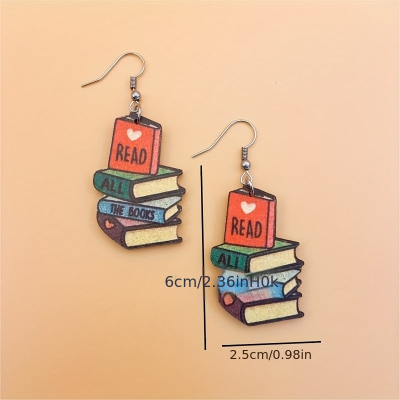 Books Earrings