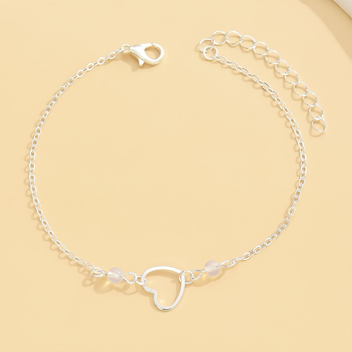 Hollow Heart Anklet