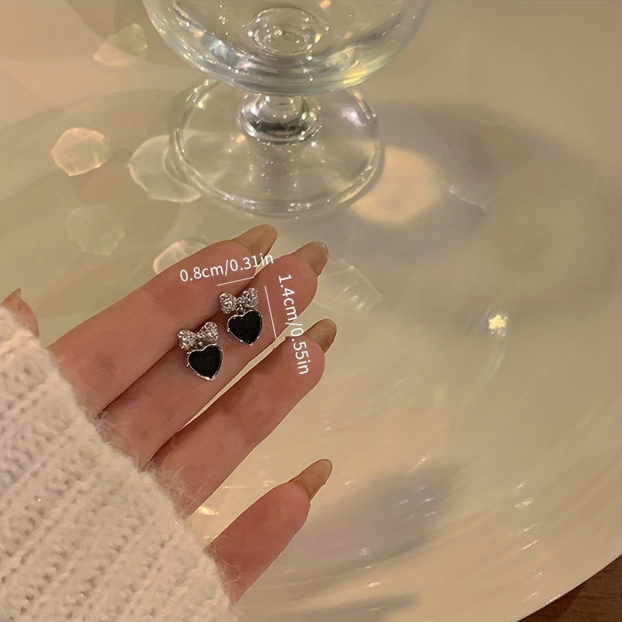 Bow & Heart Earrings