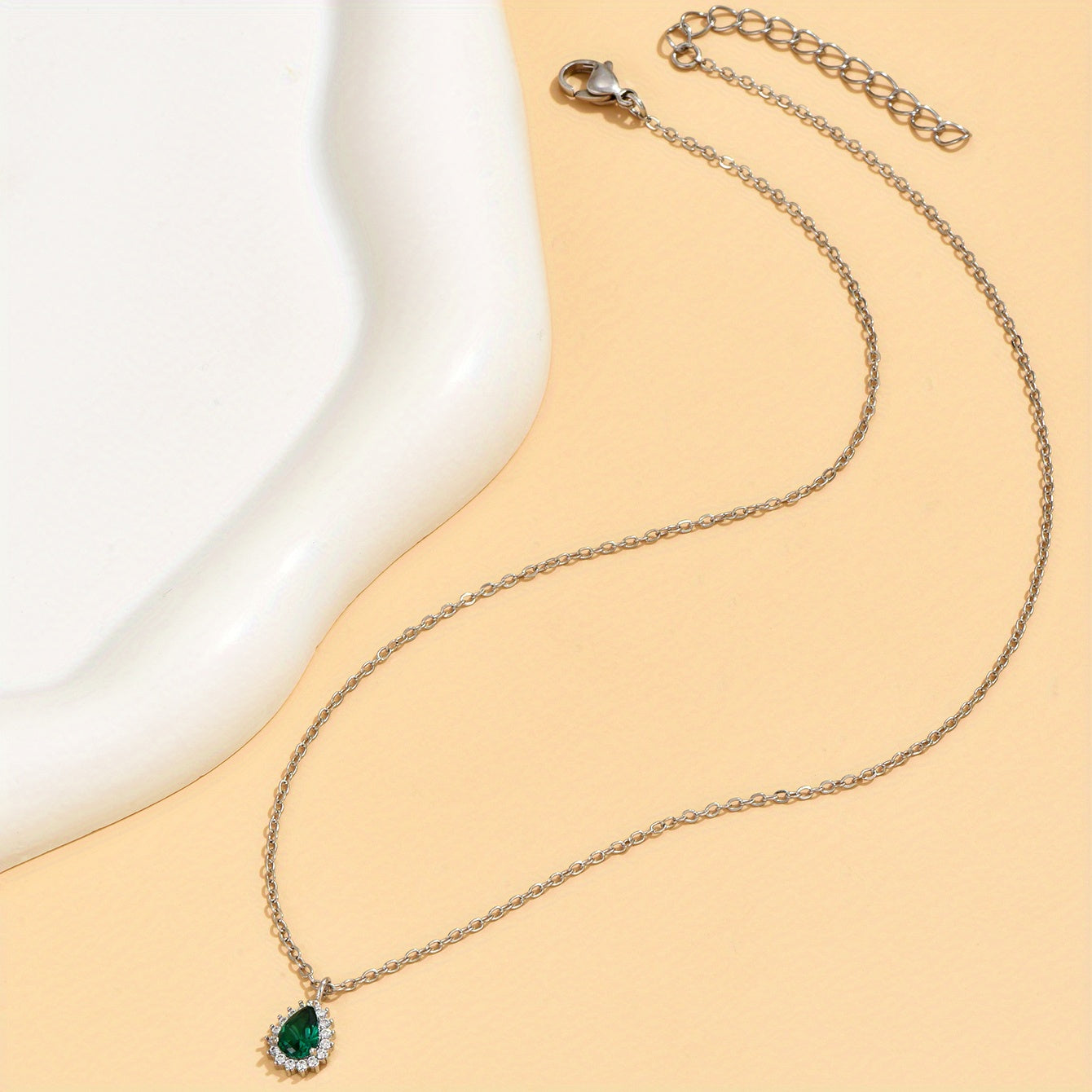 Green Zirconia Necklace