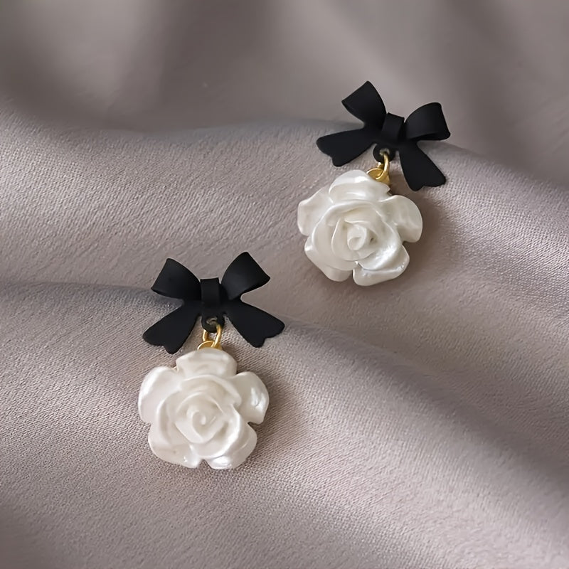 Camellia Bow Earrings