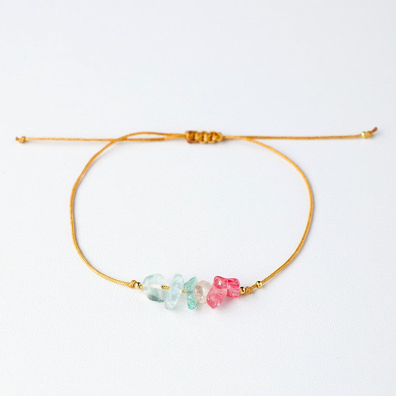 Natural Crystal Gravel Bracelet