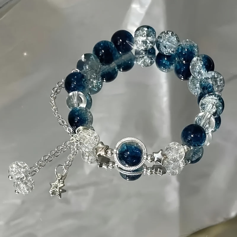 Star Charm Blue Bracelet