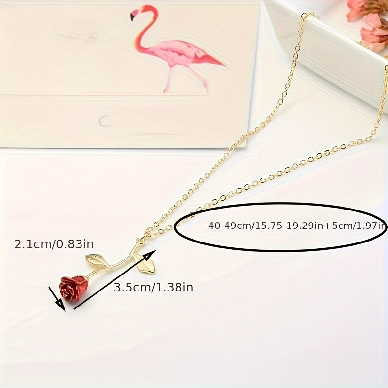 Rose Flower Necklace
