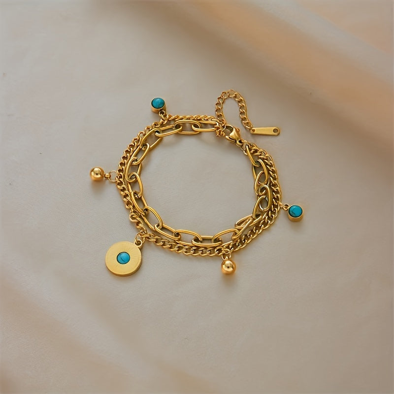 Multi-Layer Gold-Plated Bracelet