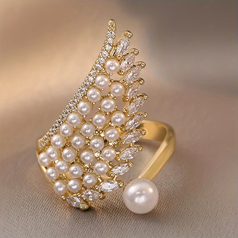 Pearl Wing Ring