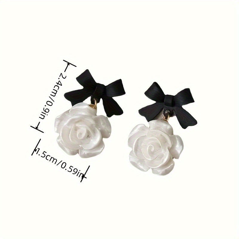 Camellia Bow Earrings
