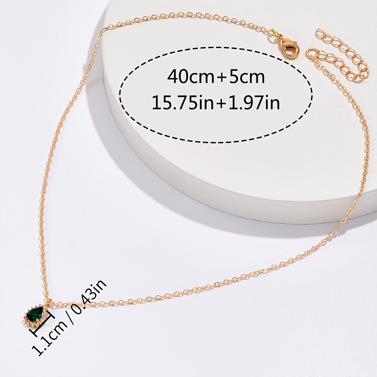 Green Zirconia Necklace