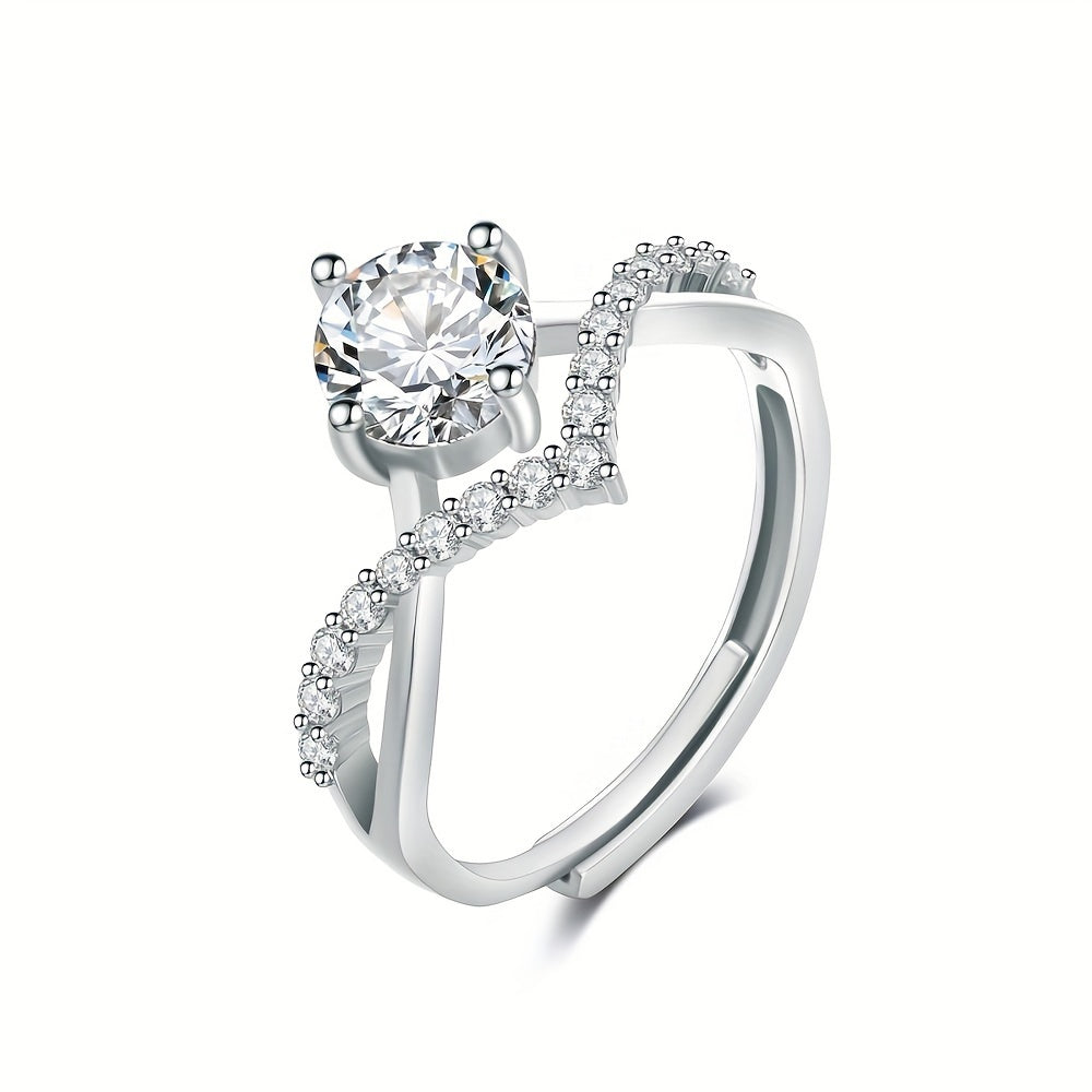 Crown Zirconia Ring