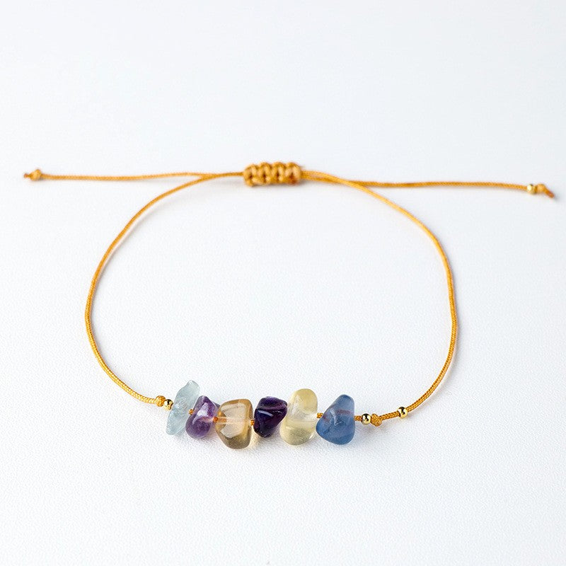 Natural Crystal Gravel Bracelet