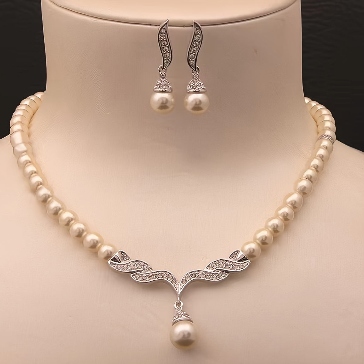 Earrings Plus Necklace Elegant Jewelry Set