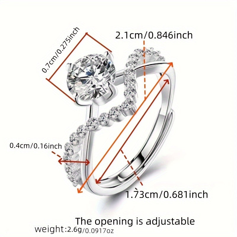 Crown Zirconia Ring