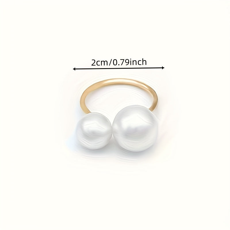 Double Pearl Ring