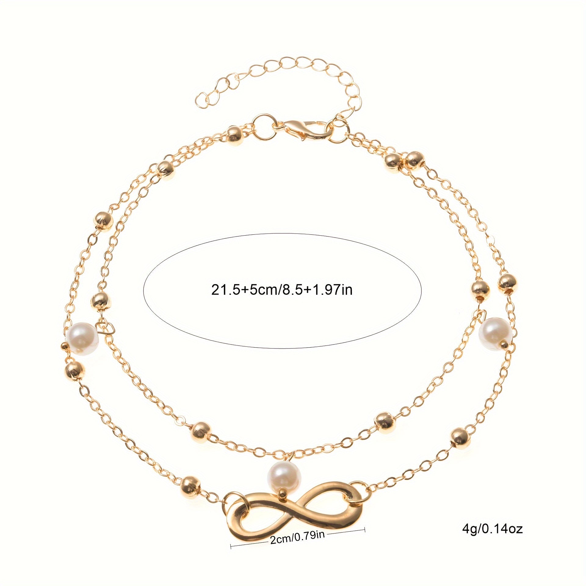 2-Layers Pearl Anklet