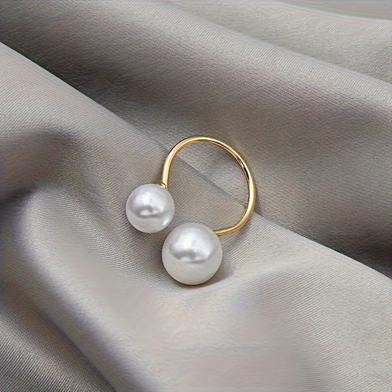 Double Pearl Ring