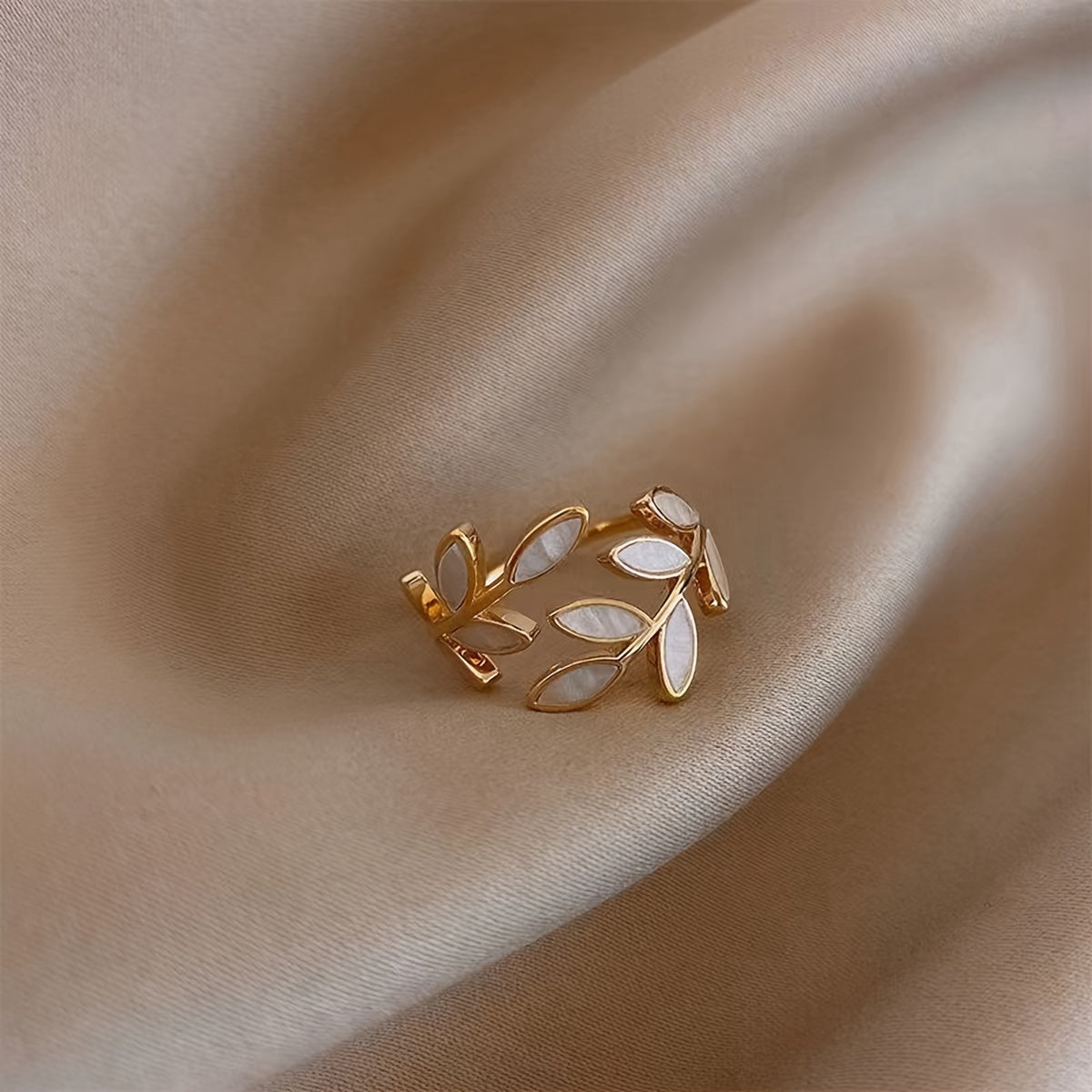 Leaf & Wheat Ear Ring