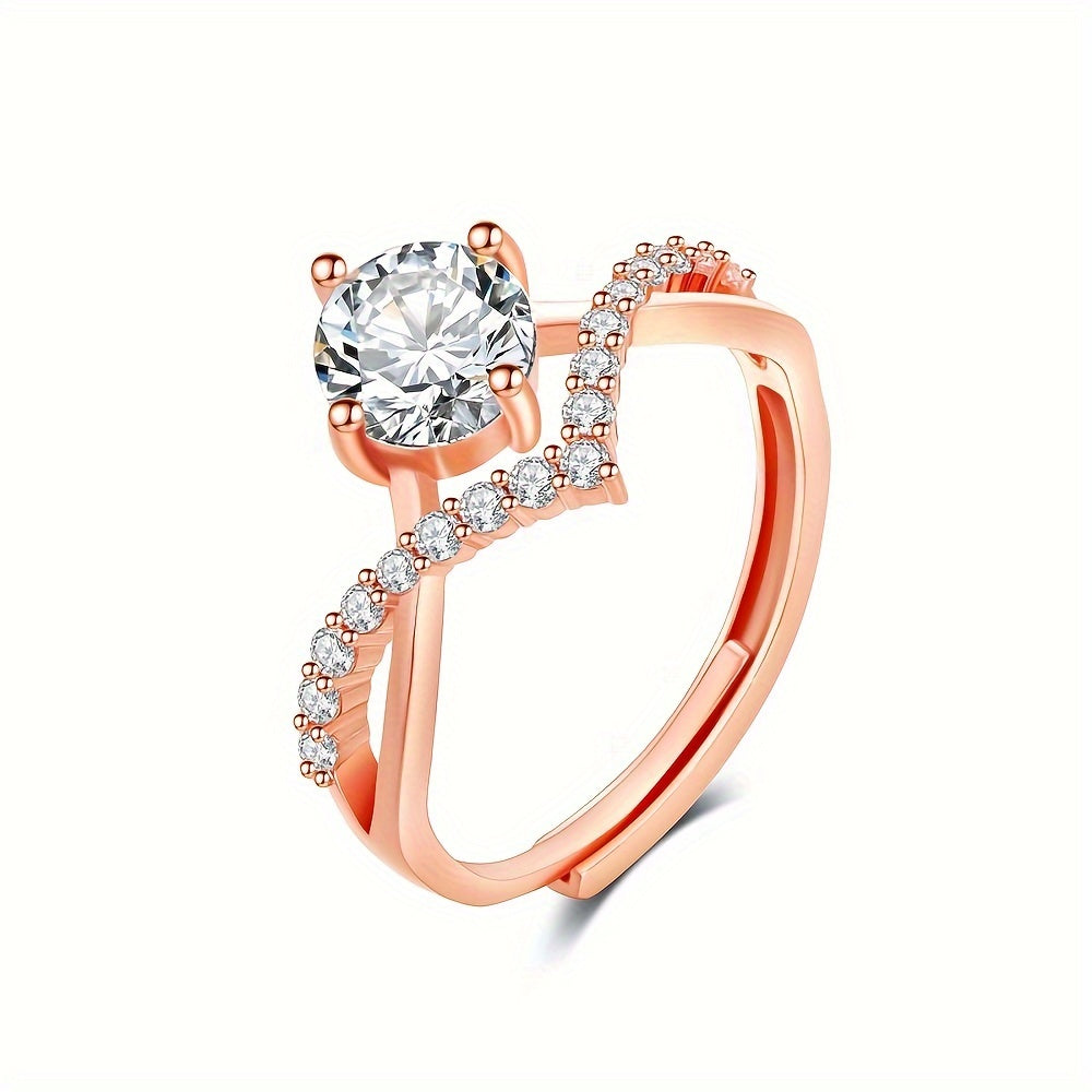 Crown Zirconia Ring