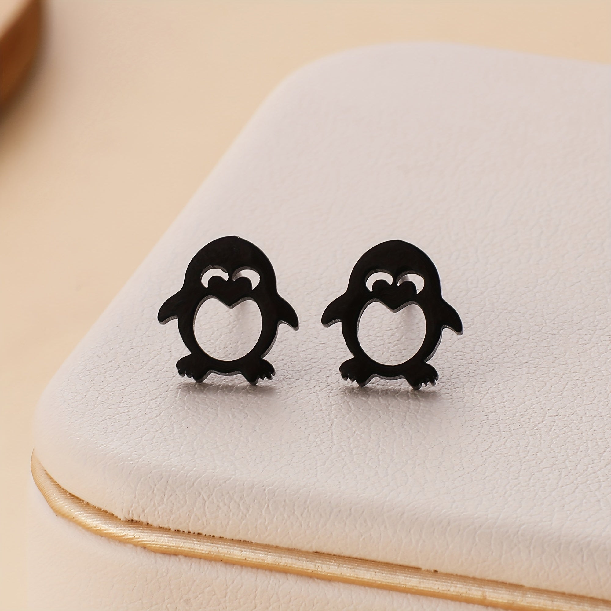 Hollow Penguin Shaped Earrings