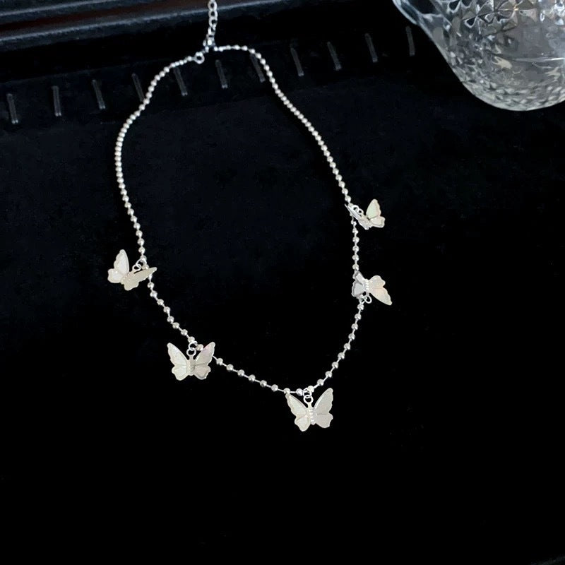 Three-dimensional Butterfly Necklace