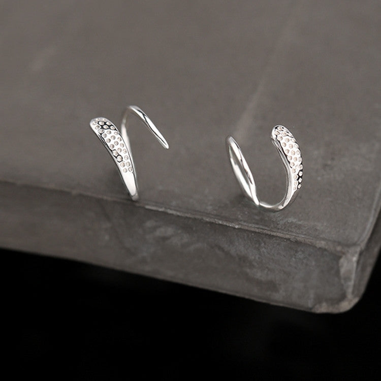 925 Sterling Silver Spiral Stud Earrings