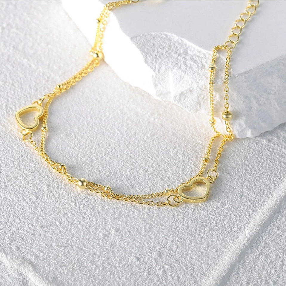 Double Love Heart Bracelet