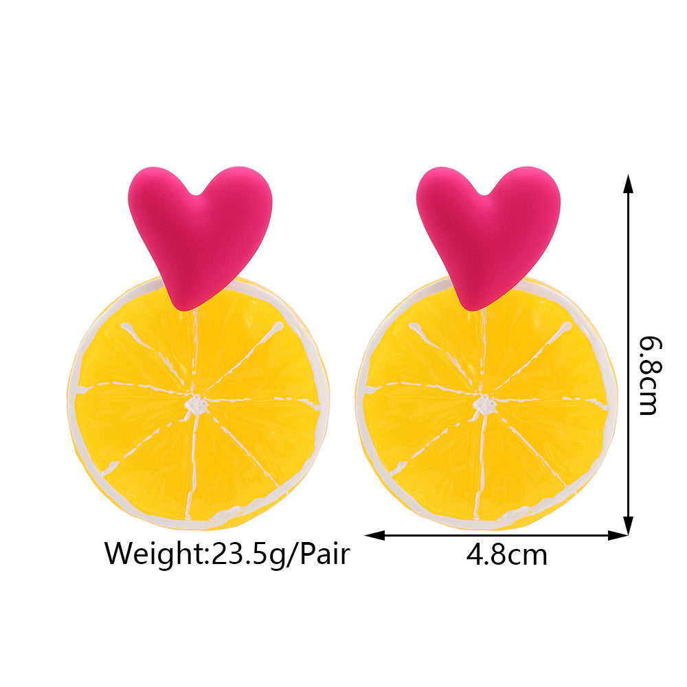 Acrylic Fruit Earrings