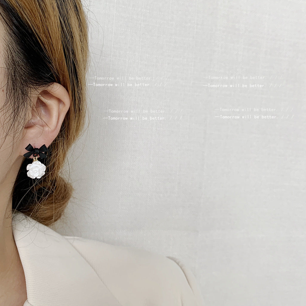 Camellia Bow Earrings