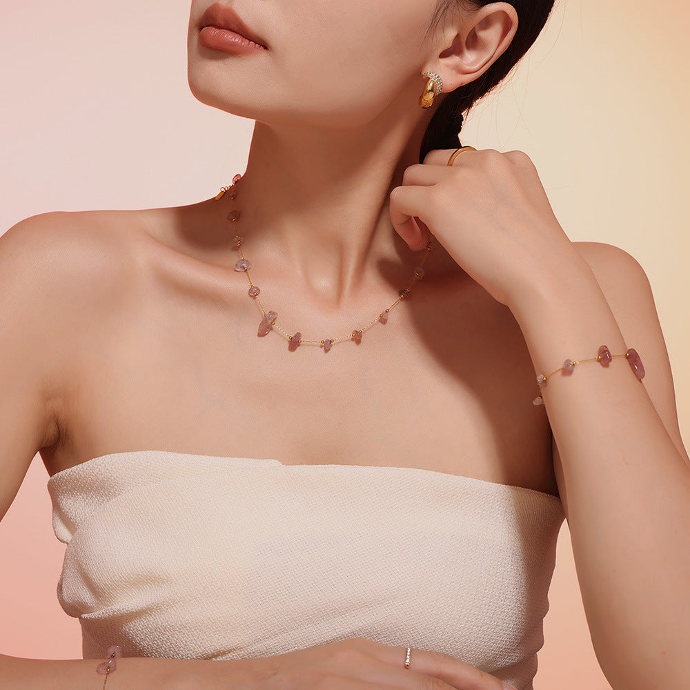 Natural Stone Beaded Bracelet