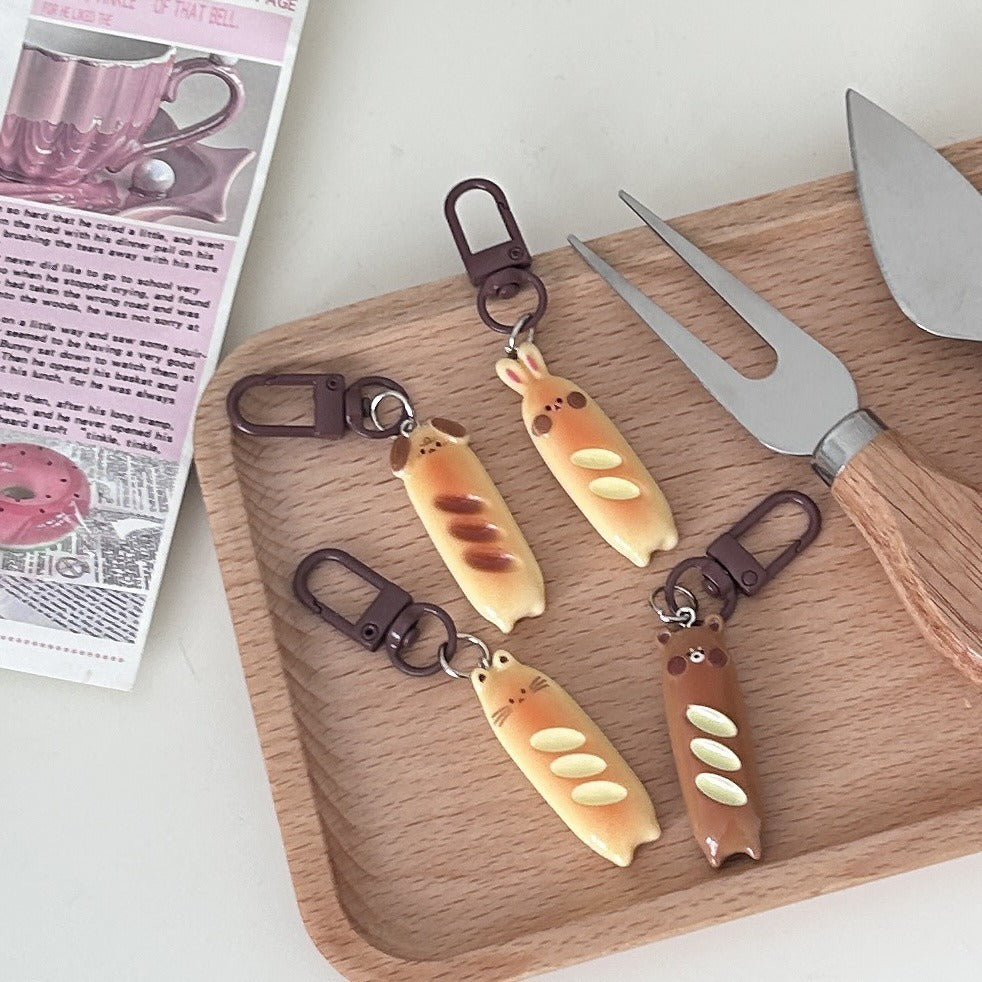 Cute Bread Keychain （Random one）