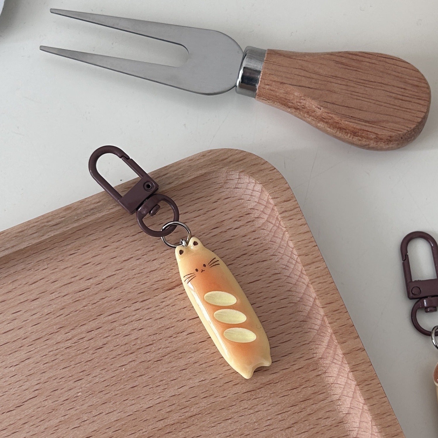 Cute Bread Keychain （Random one）