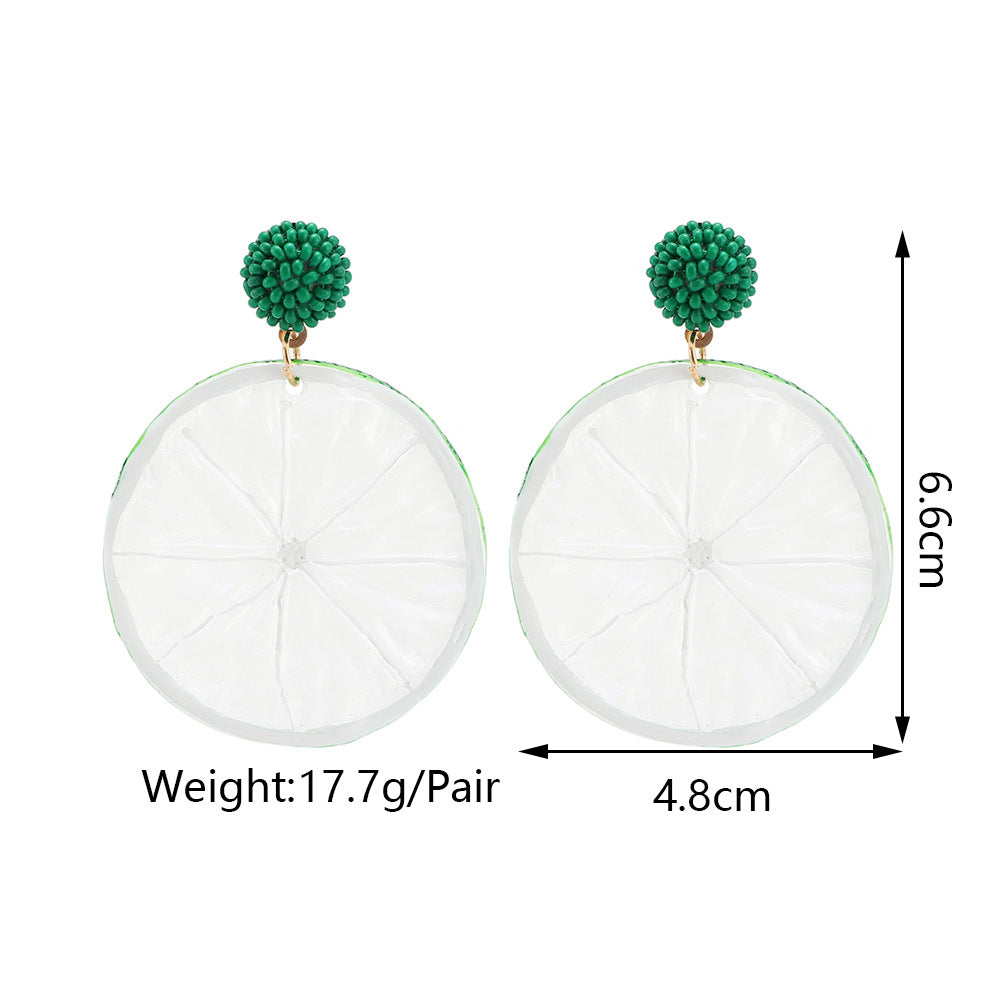 Acrylic Fruit Earrings
