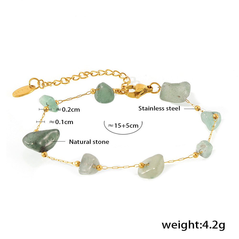 Natural Stone Beaded Bracelet