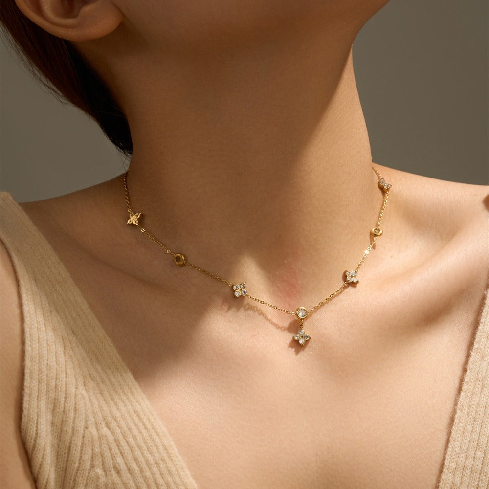 Four-leaf Flower Necklace