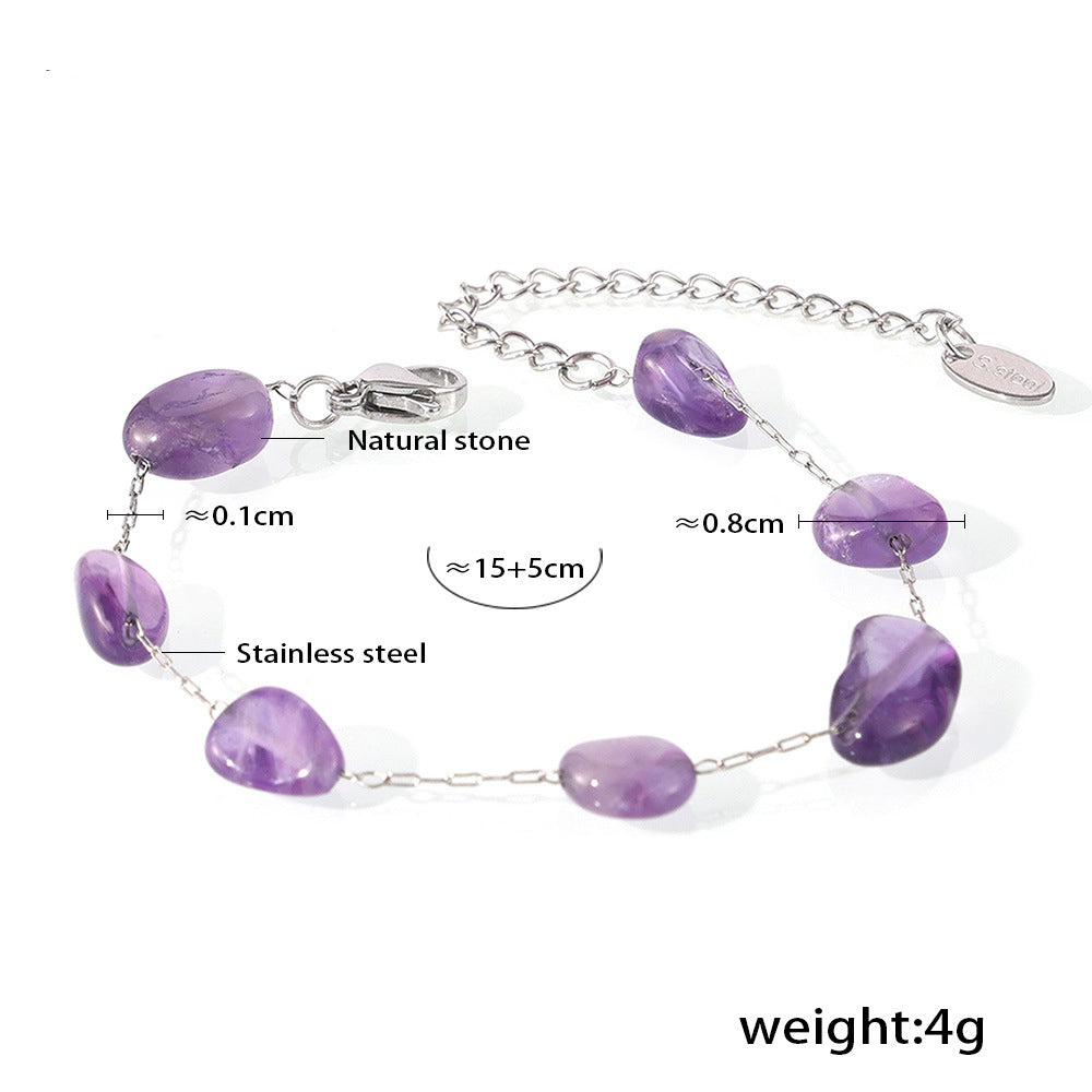 Natural Stone Beaded Bracelet