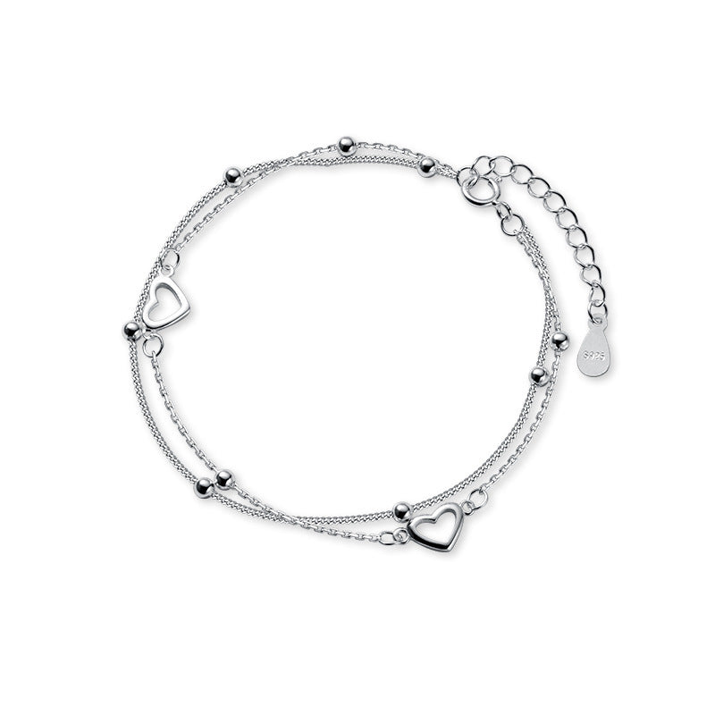 Double Love Heart Bracelet